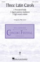 Three Latin Carols SATB choral sheet music cover